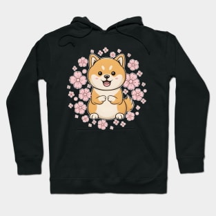 Perky Kawaii Shiba Inu Hoodie